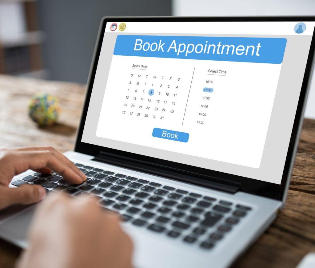 Booking,Meeting,Appointment,On,Laptop,Computer,Online