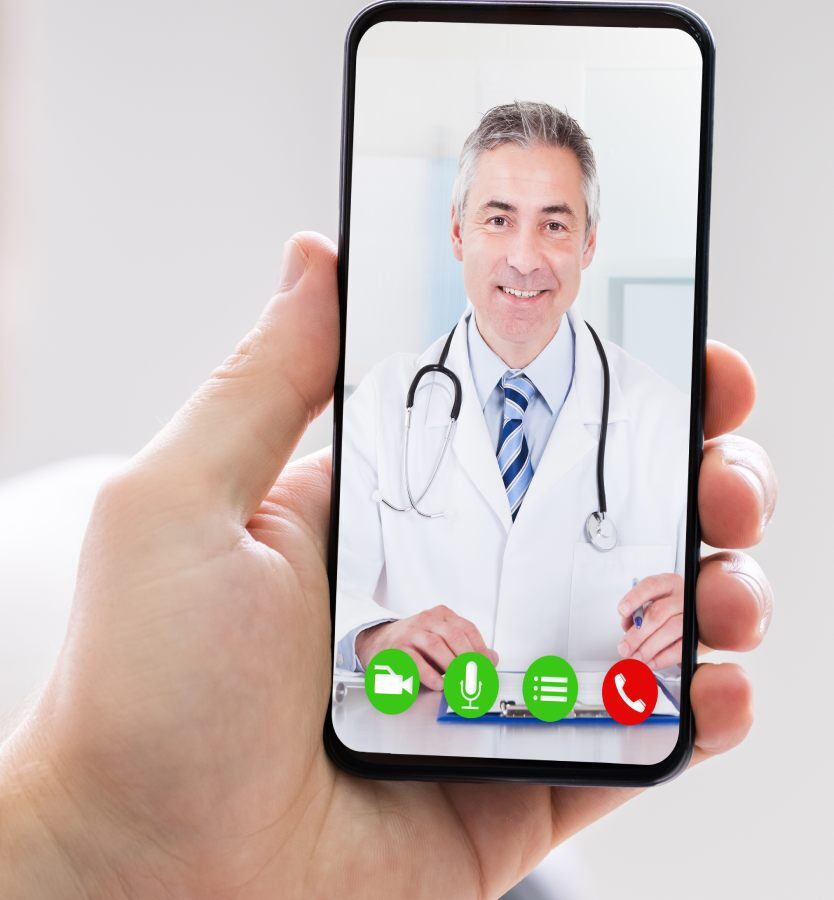 Person,Videochatting,With,Doctor,On,Mobile,Phone